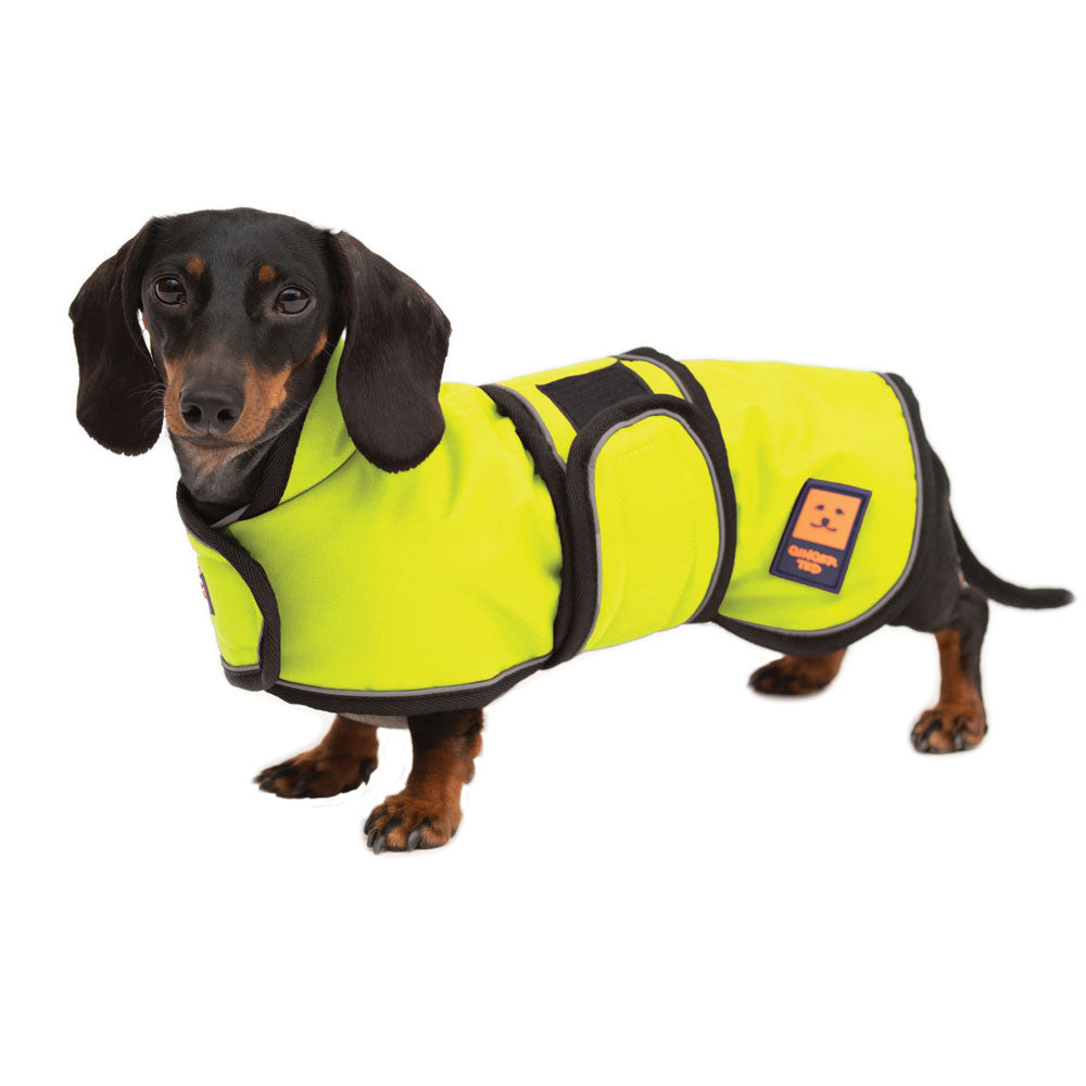 Waterproof Shower Dachshund Dog Coat with Warm Lining