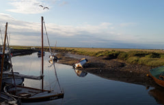 late afternoon at blakeney quay in north norfolk