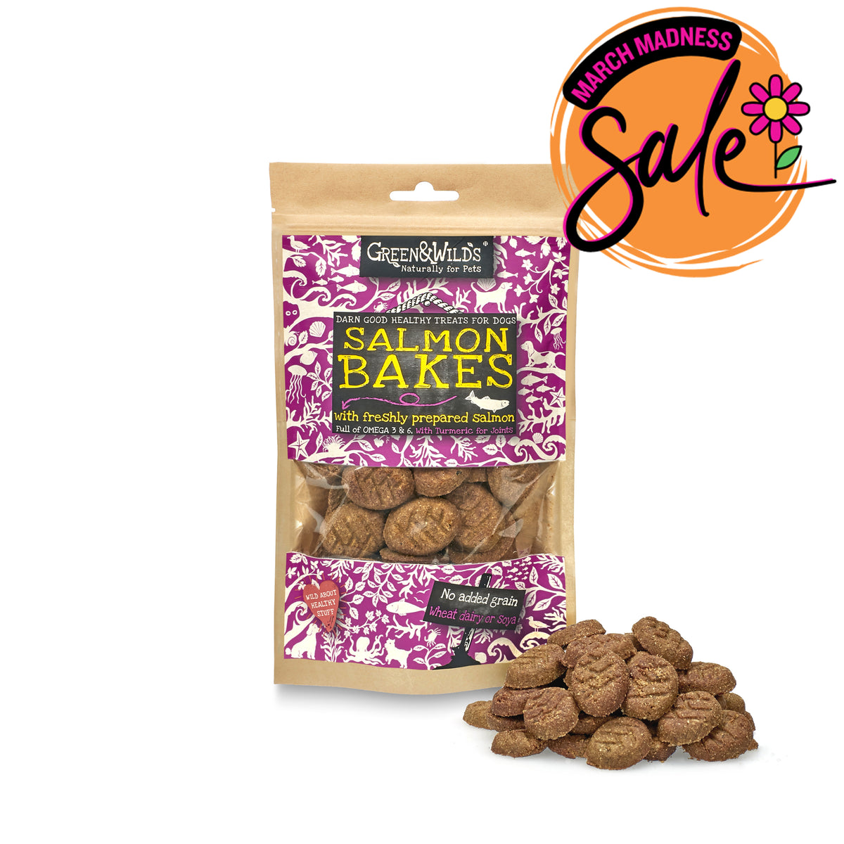 Salmon Bakes Dog Treats