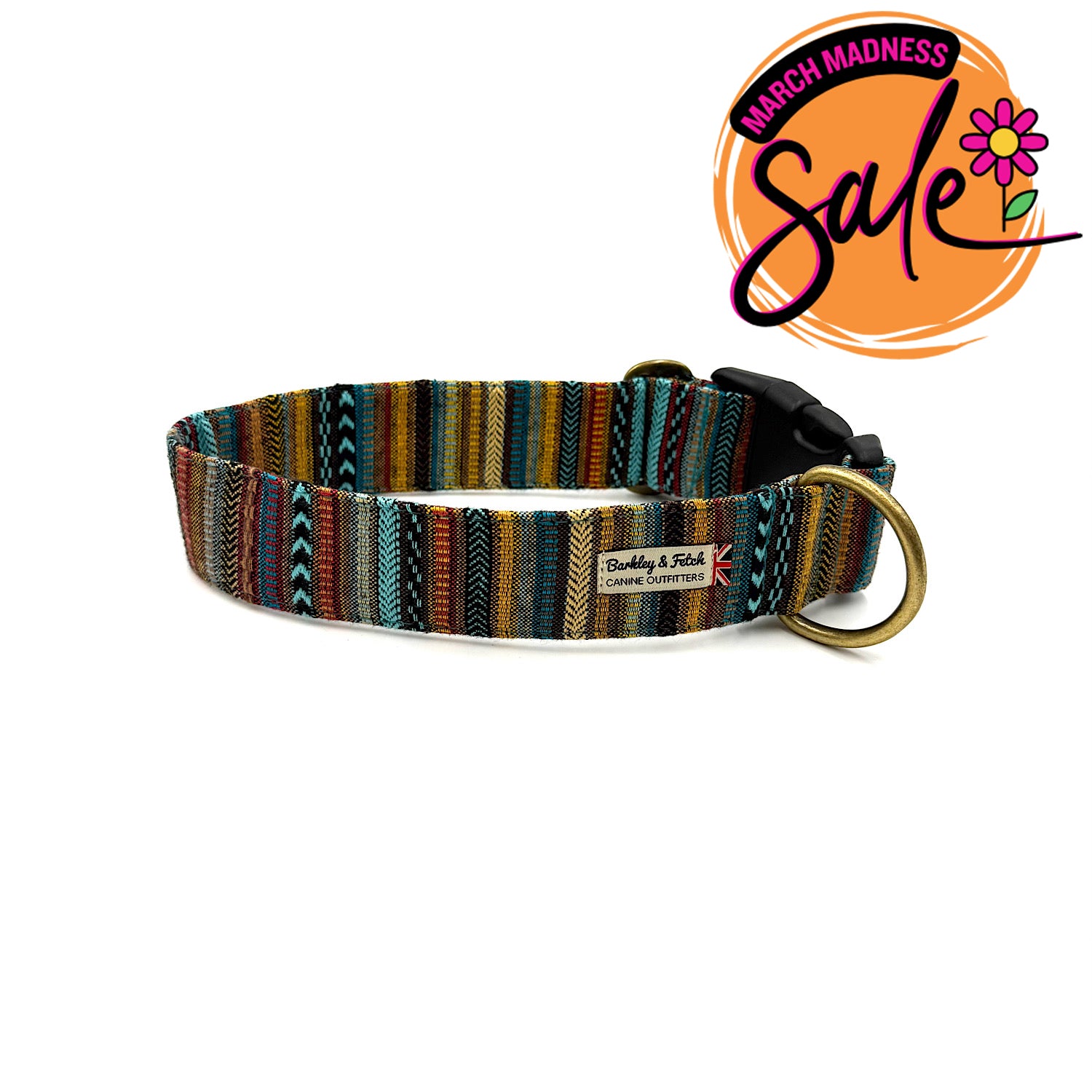 Barkley & Fetch Dreamcoat Wide Dog Collar