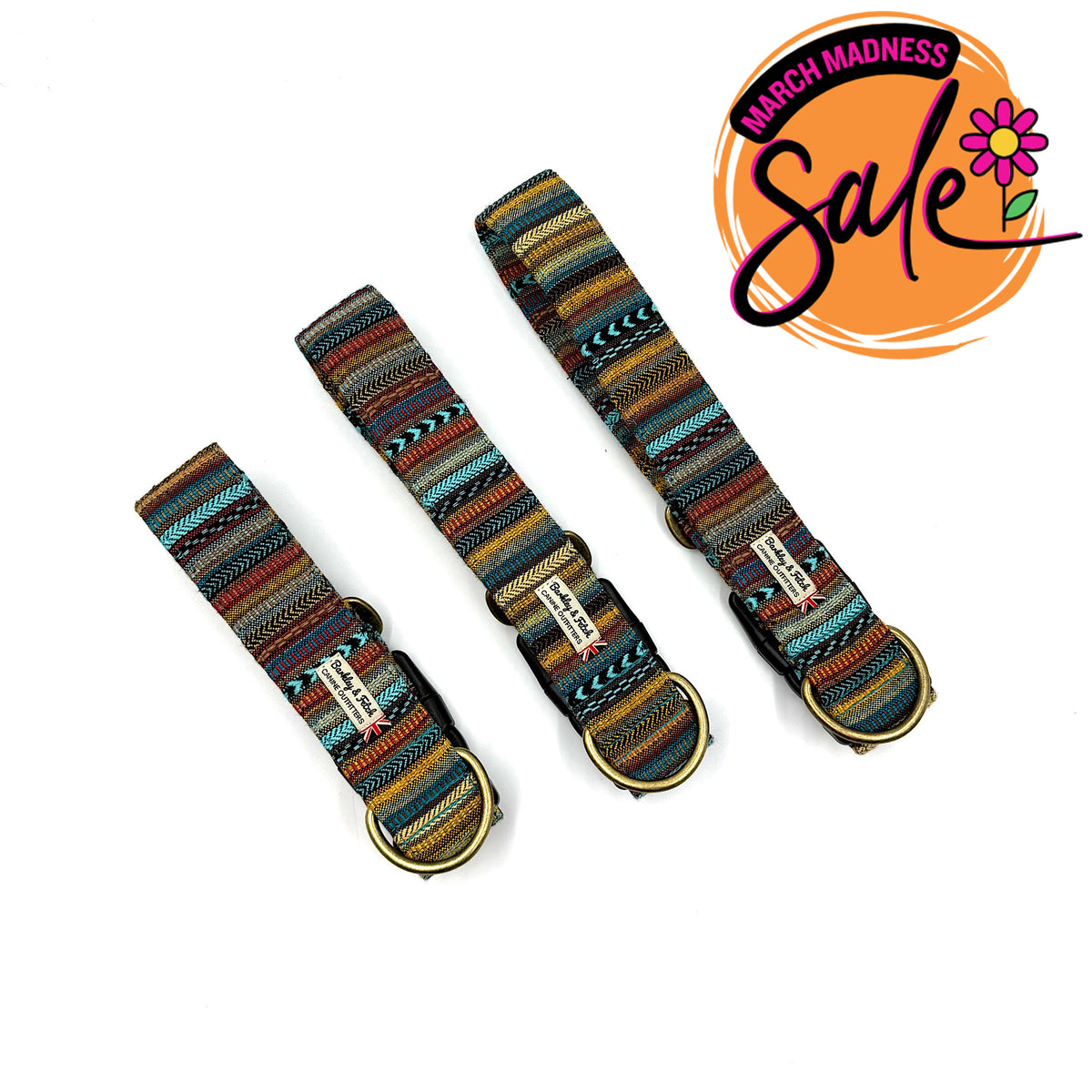 Barkley &amp; Fetch Dreamcoat Wide Dog Collar