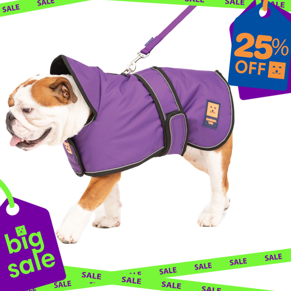Waterproof Bulldog Coat with Warm Lining