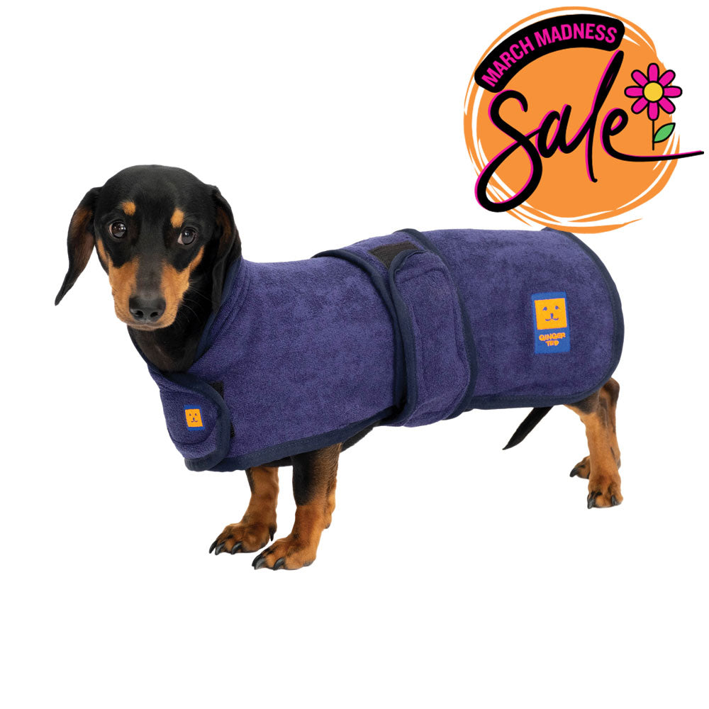 Bamboo Drying Dachshund Coat with FREE Paw &amp; Face Towel