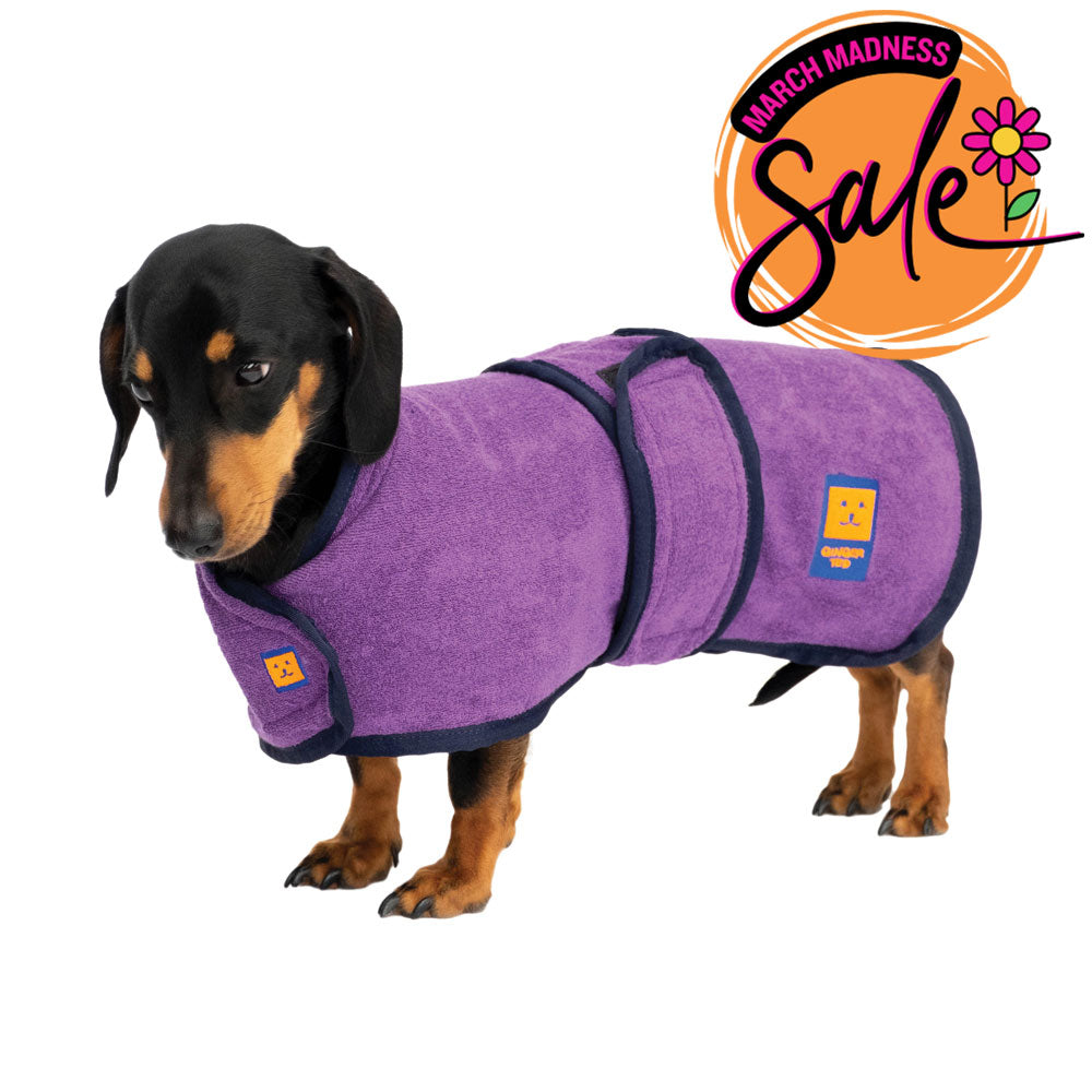 Bamboo Drying Dachshund Coat with FREE Paw & Face Towel