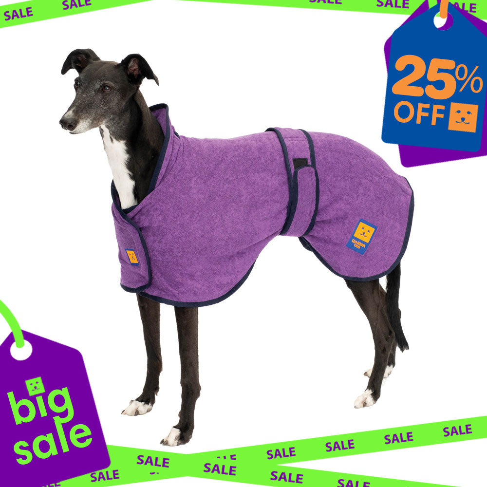 Bamboo Drying Greyhound Coat with FREE Paw & Face Towel