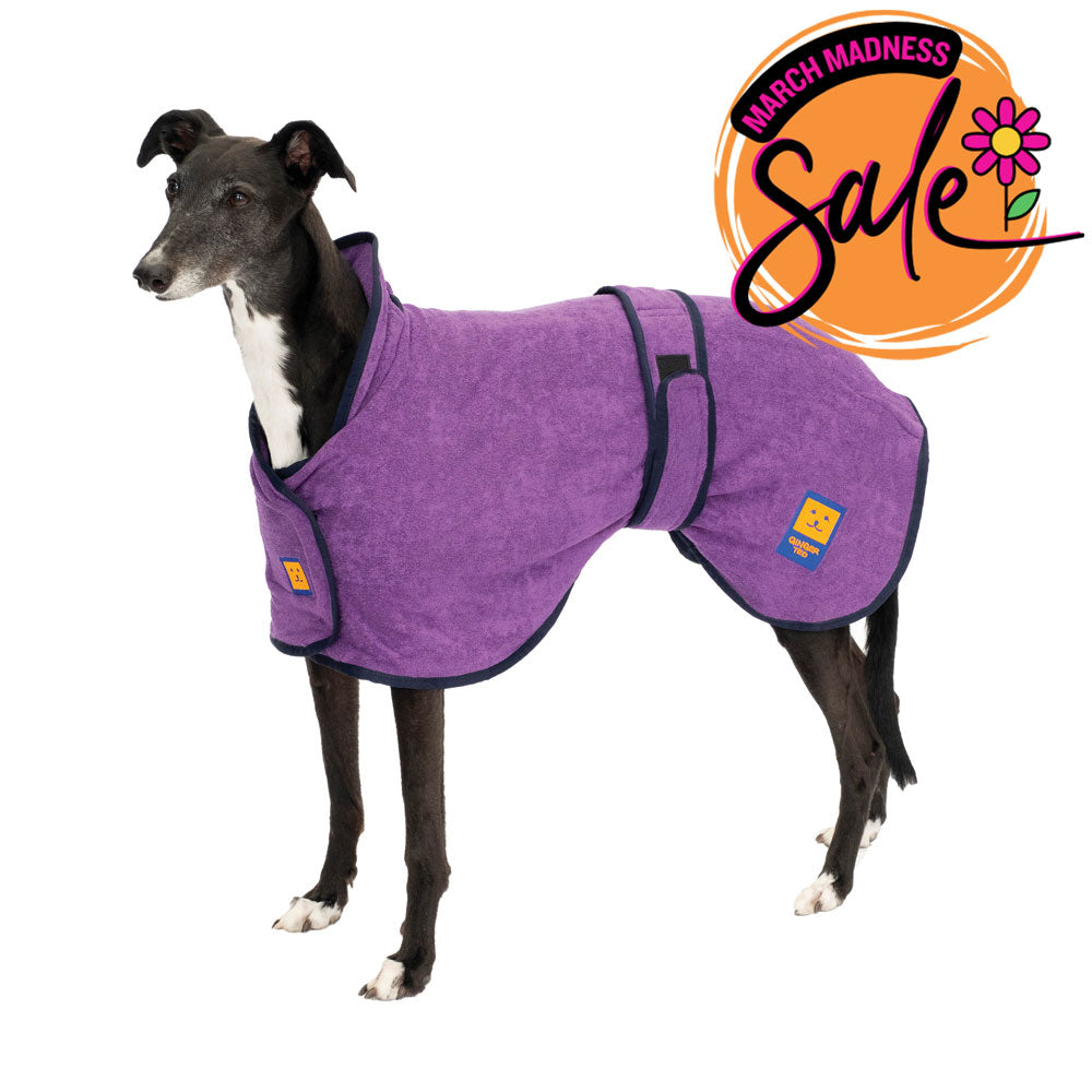Bamboo Drying Greyhound Coat with FREE Paw & Face Towel