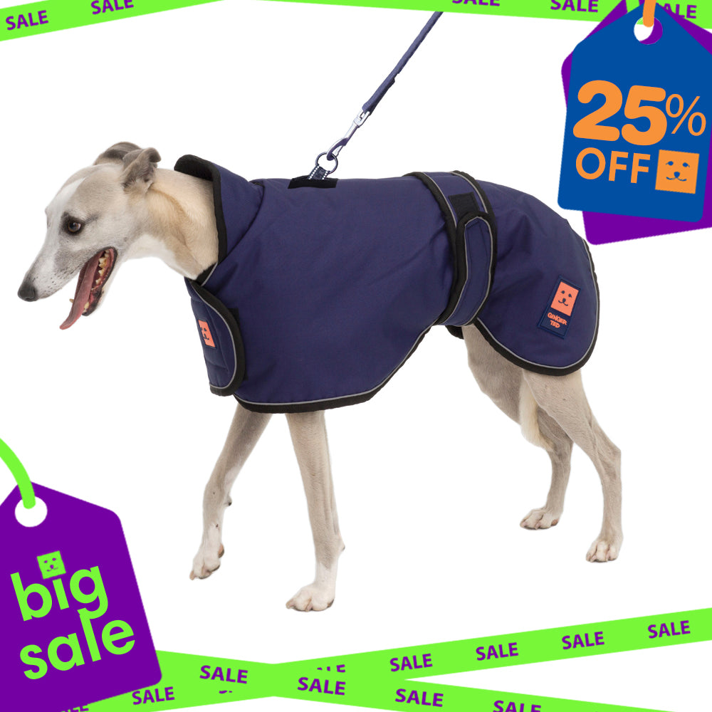Waterproof Greyhound Harness Dog Coat with Warm Lining