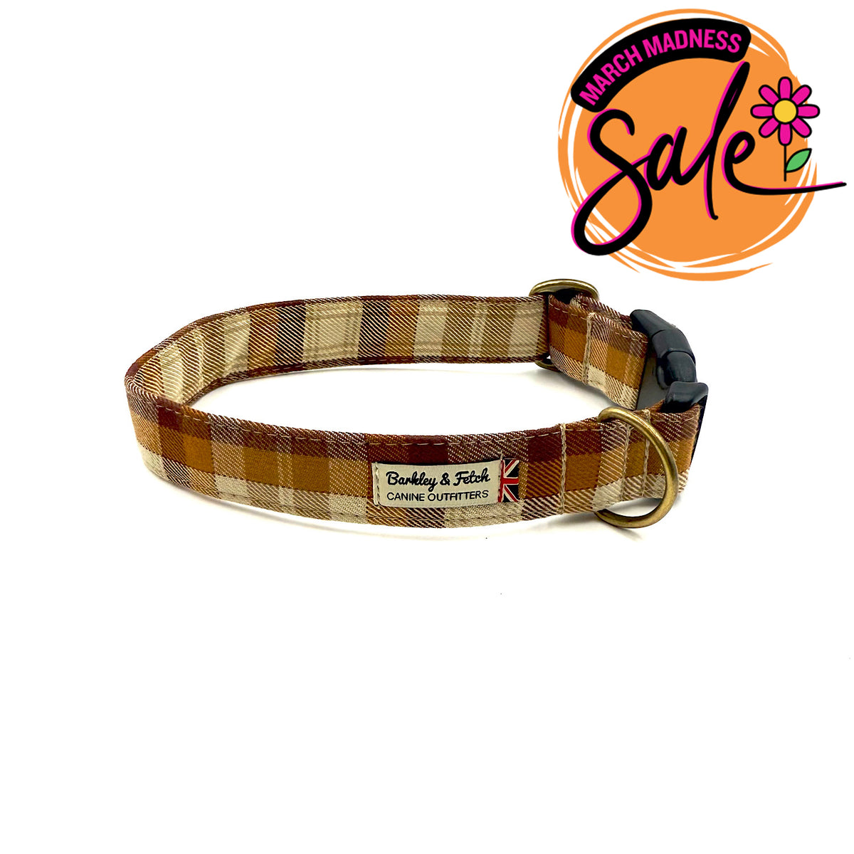Barkley &amp; Fetch Gingerbread Dog Collar
