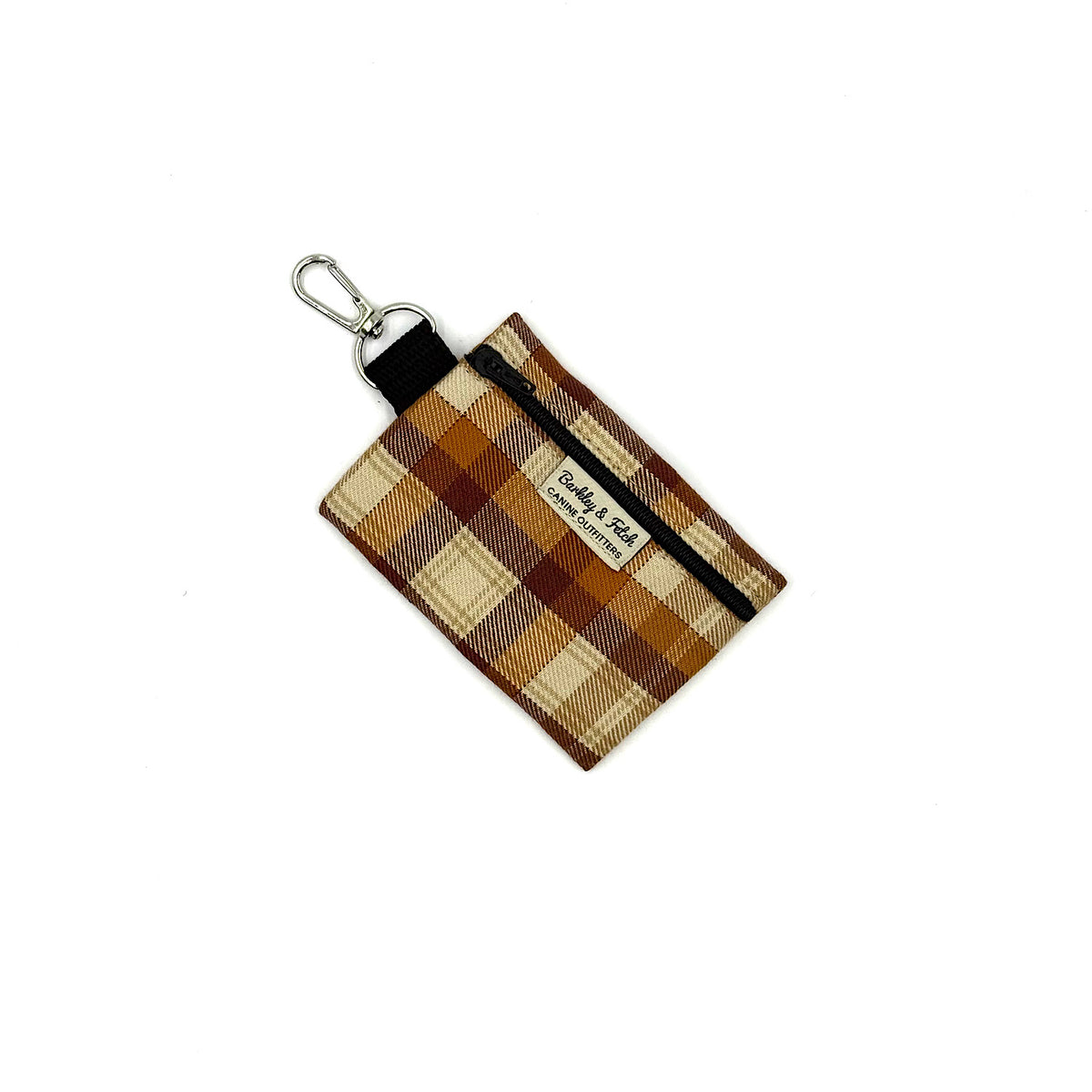 Barkley &amp; Fetch Gingerbread Check Poop Bag Holder