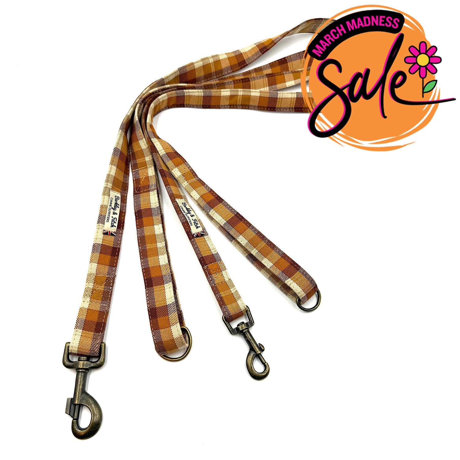 Barkley & Fetch Gingerbread Dog Lead