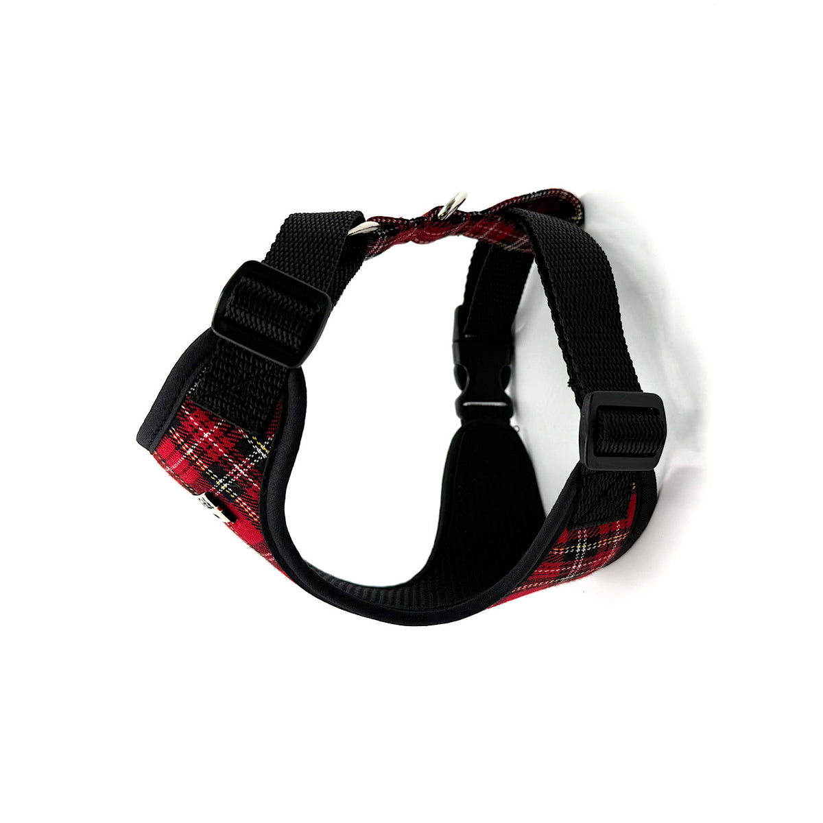 Barkley &amp; Fetch Red Tartan Soft Harness