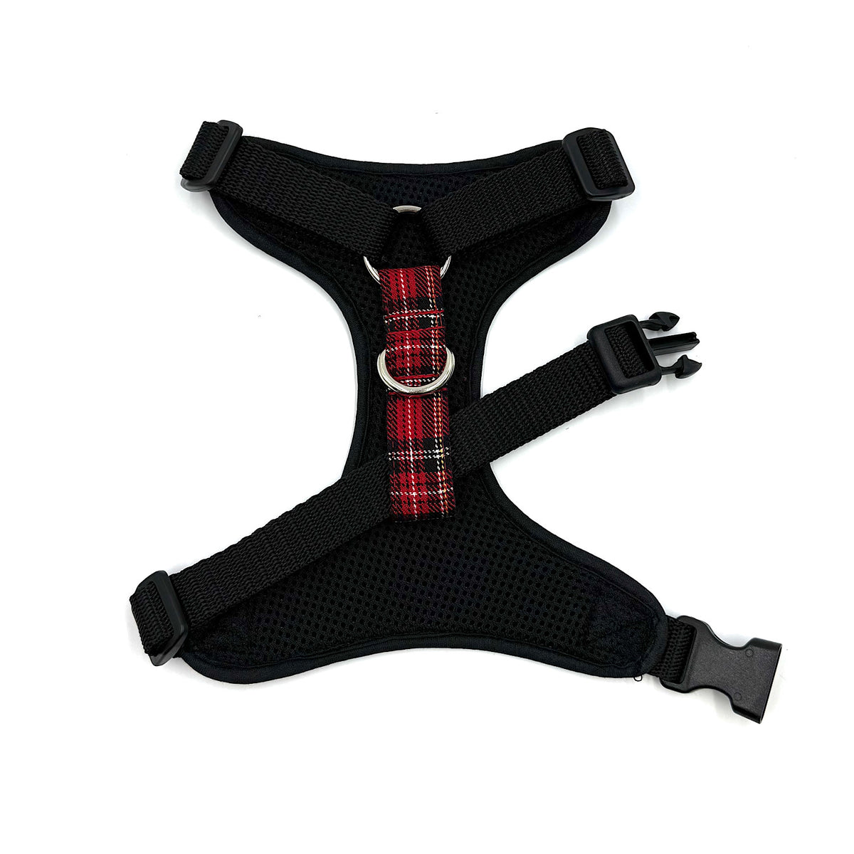 Barkley &amp; Fetch Red Tartan Soft Harness