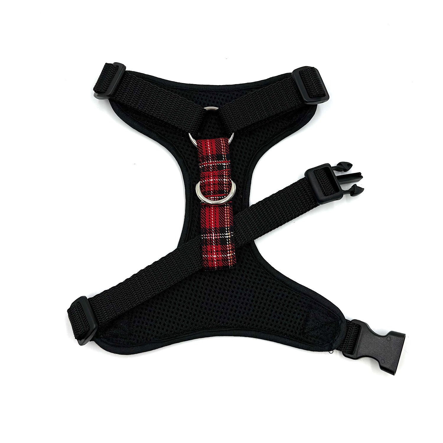 Barkley & Fetch Red Tartan Soft Harness