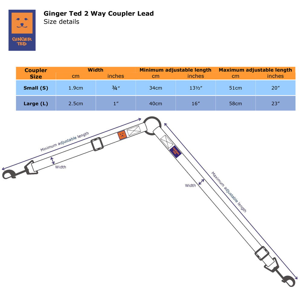Twin 2 way Coupler Lead
