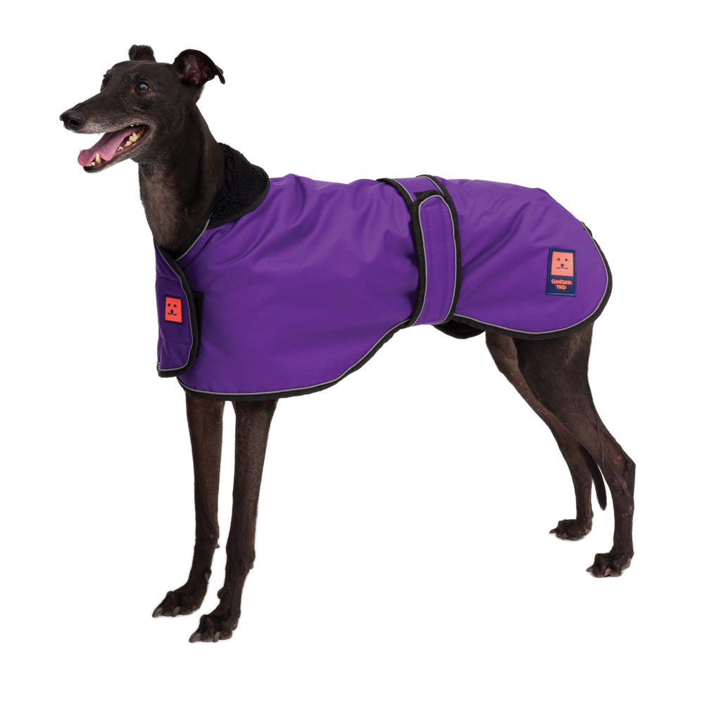 Waterproof Shower Greyhound Dog Coat with Warm Lining