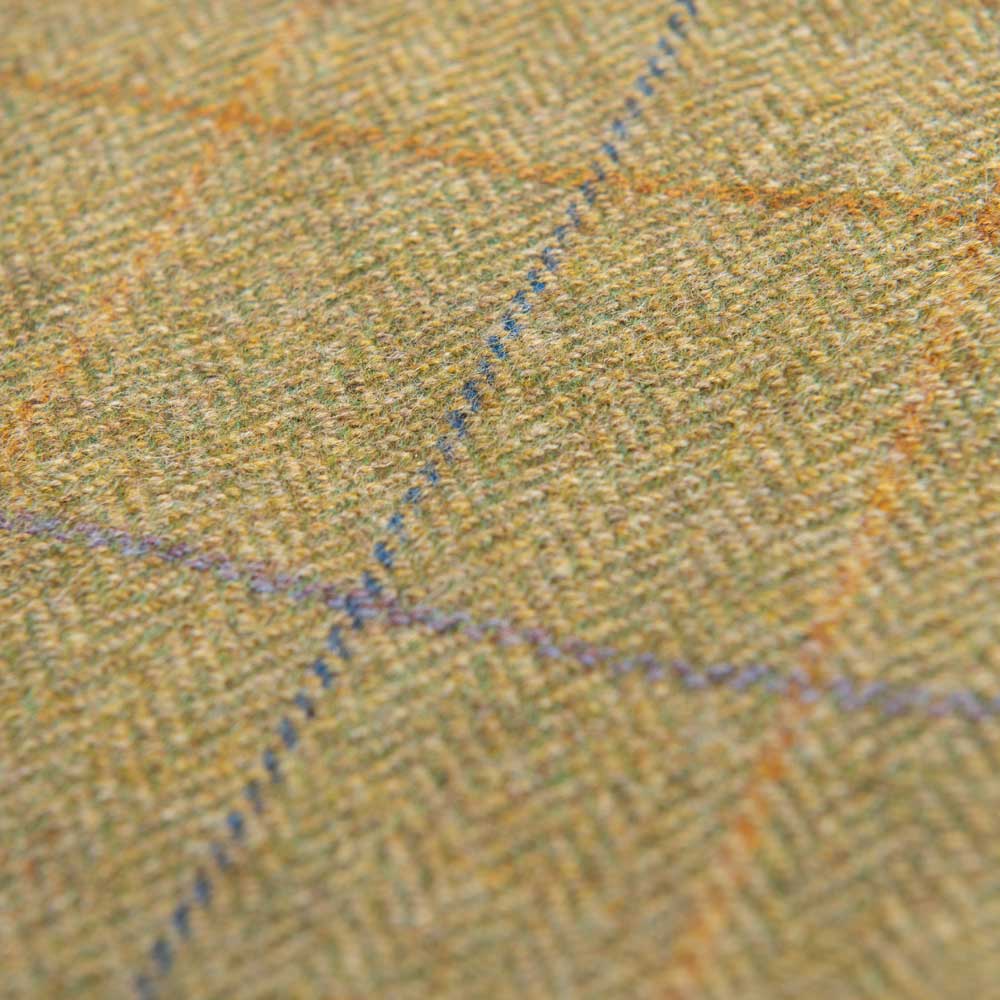 Green Herringbone Tweed
